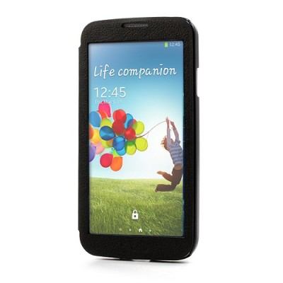 „Fimor“ Samsung Galaxy S4 melns ādas atvērams futrālis / Vacins.lv