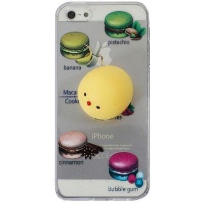 Apple iPhone 5, 5s ir SE „Squezy“ Yolk kieto silikono TPU skaidrus dėklas - nugarėlė / Priedai.lt