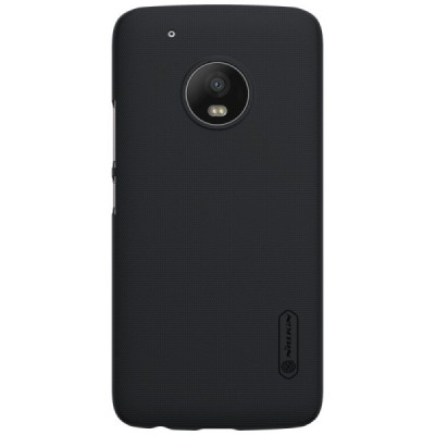 Motorola Moto G5 Plus (XT1684) Nillkin Frosted Shield melns plastmasas apvalks + ekrāna aizsargplēve / Vacins.lv