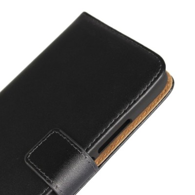 Motorola Moto G5 Plus (Gen 5 XT1684) atverčiamas juodas odinis Casual dėklas - piniginė / Priedai.lt