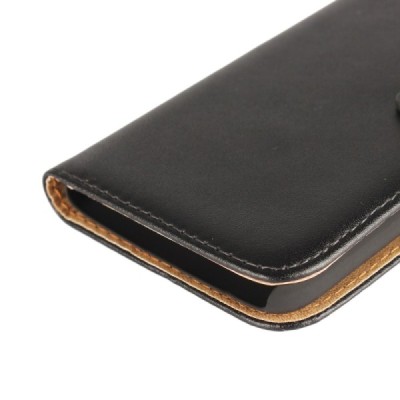 Motorola Moto G5 Plus (Gen 5 XT1684) atverčiamas juodas odinis Casual dėklas - piniginė / Priedai.lt