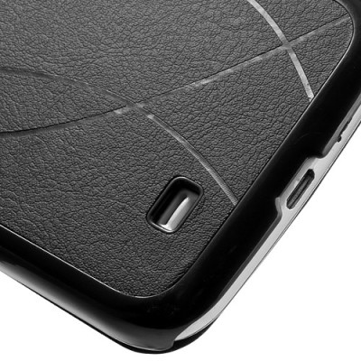 „Fimor“ Samsung Galaxy S4 melns ādas atvērams futrālis / Vacins.lv