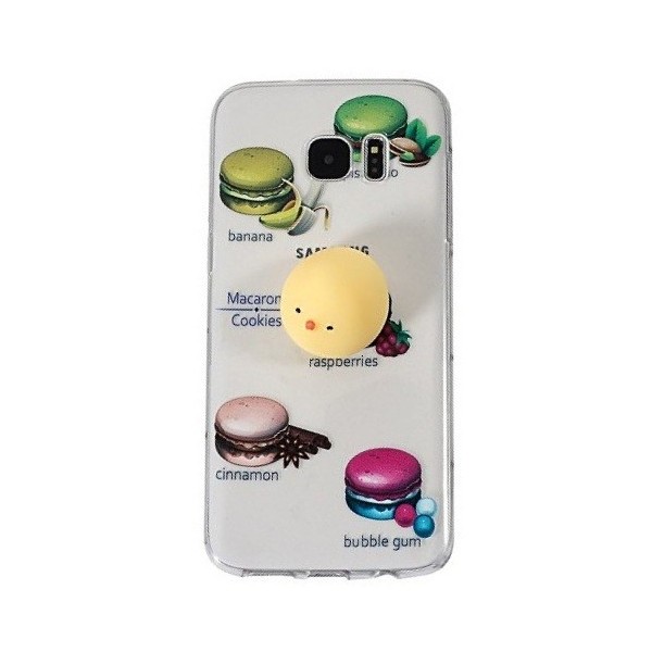 „Squezy“ Yolk kieto silikono (TPU) dėklas - skaidrus (Galaxy S7 Edge)