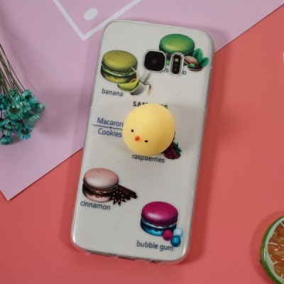 Samsung Galaxy S7 Edge (G935) „Squezy“ Yolk kieto silikono TPU skaidrus dėklas - nugarėlė / Priedai.lt