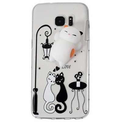 Samsung Galaxy S7 Edge (G935) „Squezy“ Cat cieta silikona (TPU) dzidrs apvalks / vacins.lv