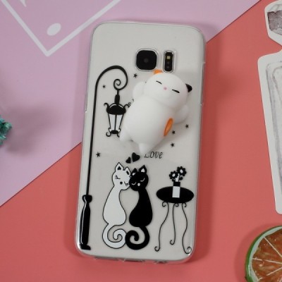 Samsung Galaxy S7 Edge (G935) „Squezy“ Cat cieta silikona (TPU) dzidrs apvalks / vacins.lv