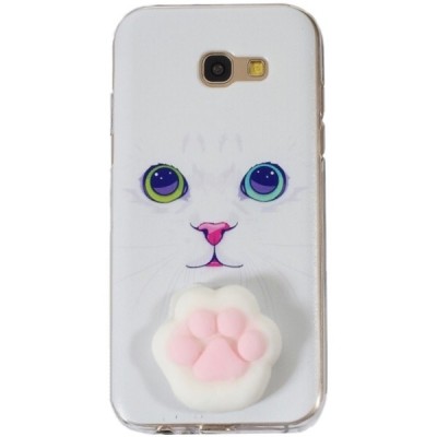 Samsung Galaxy A5 2017 (A520) „Squezy“ Pėdutė kieto silikono TPU baltas dėklas - nugarėlė / Priedai.lt