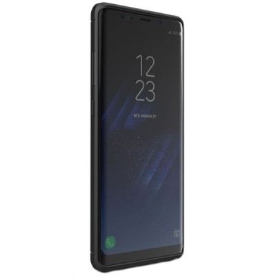 Samsung Galaxy Note 8 (N950F) „Carbon“ cieta silikona (TPU) melns apvalks / vacins.lv