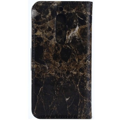 Nokia 5 „Marble“ atvēramais ādas brūns maciņš - maks / Vacins.lv