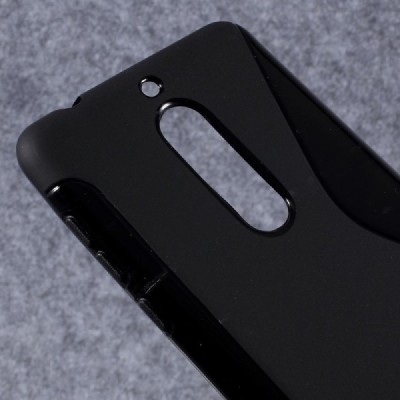 Nokia 5 „S-Line“ kieto silikono TPU juodas dėklas - nugarėlė / Priedai.lt
