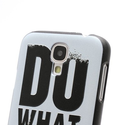 Samsung Galaxy S4 plastikinis dėklas su užrašu do what you love / Priedai.lt