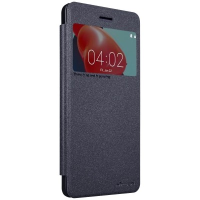 Nokia 6 „Nillkin“ Sparkle atvēramais pelēks maciņš / Vacins.lv