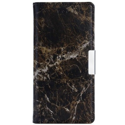 Nokia 3 „Marble“ atverčiamas rudas odinis dėklas - knygutė / Priedai.lt