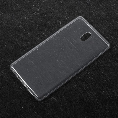 Nokia 3 skaidrus (permatomas) kieto silikono TPU ploniausias pasaulyje bespalvis dėklas / Priedai.lt