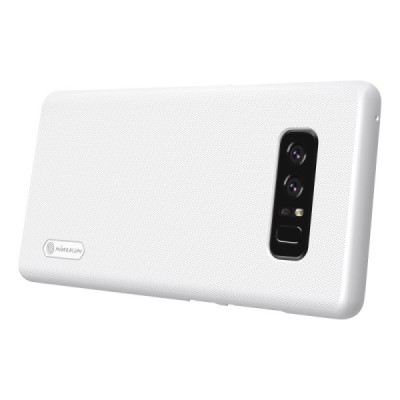 Samsung Galaxy Note 8 (N950F) Nillkin Frosted Shield balts plastmasas futrālis + ekrāna aizsargplēve / Vacins.lv