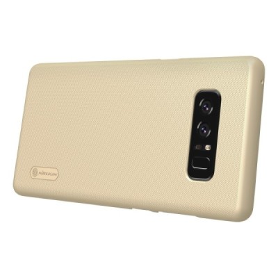 Samsung Galaxy Note 8 (N950F) Nillkin Frosted Shield zelta plastmasas futrālis + ekrāna aizsargplēve / Vacins.lv