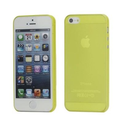 Ploniausias pasaulyje geltonas Apple iPhone SE (5, 5s) dėklas / Priedai.lt