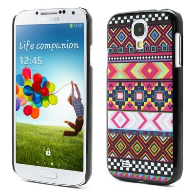 Raštuotas spalvotas Samsung Galaxy S4 plastikinis dėklas (dėkliukas, nugarėlė) / Priedai.lt