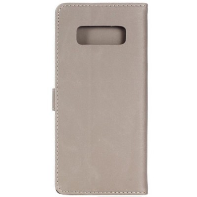 Samsung Galaxy Note 8 (N950F) atvēramais ādas smilšains retro maciņš (maks) / Vacins.lv