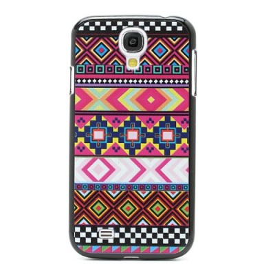 Raštuotas spalvotas Samsung Galaxy S4 plastikinis dėklas (dėkliukas, nugarėlė) / Priedai.lt