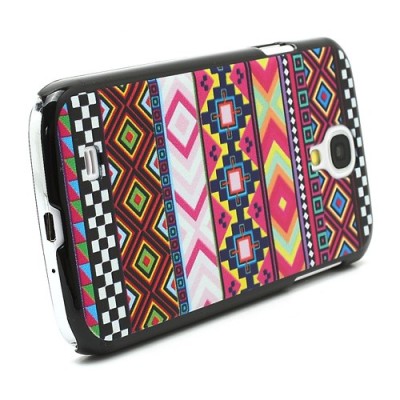 Raštuotas spalvotas Samsung Galaxy S4 plastikinis dėklas (dėkliukas, nugarėlė) / Priedai.lt