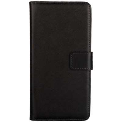 Asus Zenfone 5 (A500CG) atvēramais ādas melns Casual maciņš (maks) / Vacins.lv
