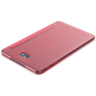Samsung Galaxy Tab A 10.1 2016 (T580, T585) klasikinis atverčiamas raudonas odinis dėklas / Priedai.lt