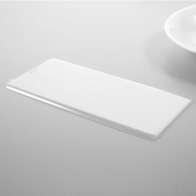 Samsung Galaxy Note 8 (N950F) Tempered Glass sustiprintos apsaugos skaidrus pilnai dengiantis apsauginis ekrano stiklas 0,3 mm /