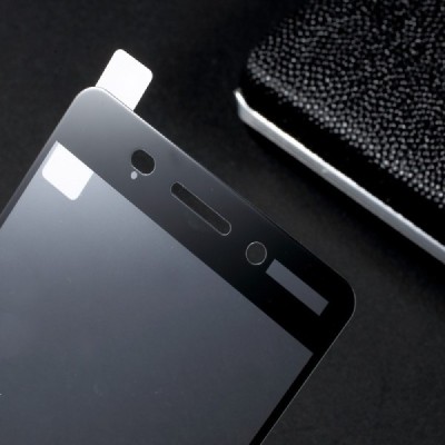 Nokia 6 „Calans“ 9H Tempered Glass sustiprintos apsaugos juodas pilnai dengiantis apsauginis ekrano stiklas 0,2 mm / Priedai.lt