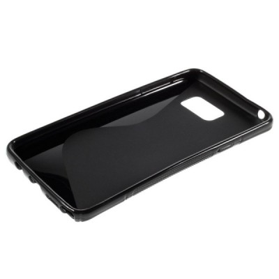 Samsung Galaxy Note 5 (N920) „S-Line“ kieto silikono TPU juodas dėklas - nugarėlė / Priedai.lt