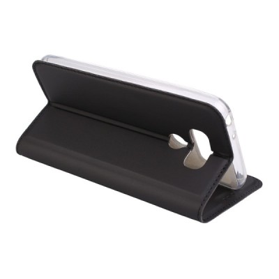 „Dux Ducis“ Skin serijos LG G6 (H870) juodas odinis atverčiamas dėklas / Priedai.lt