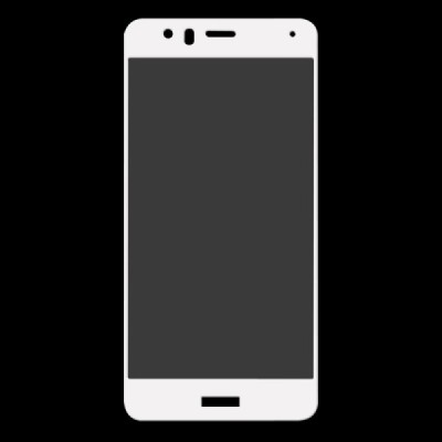 Huawei P10 Lite „Hat-Prince“ 9H Tempered Glass sustiprintos apsaugos baltas pilnai dengiantis apsauginis ekrano stiklas 0,26 mm 