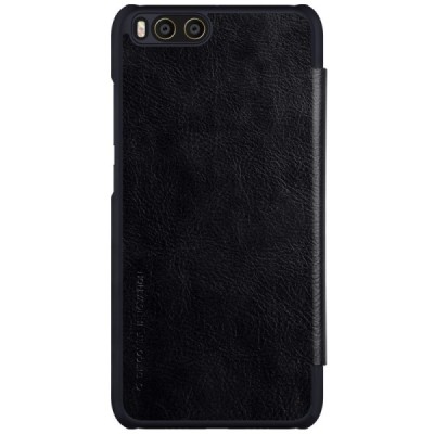 Greznais „Nillkin“ Qin sērijas ādas atvērams melns Xiaomi Mi 6 maciņš / Vacins.lv