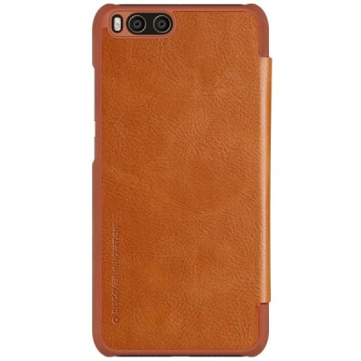 Greznais „Nillkin“ Qin sērijas ādas atvērams brūns Xiaomi Mi 6 maciņš / Vacins.lv
