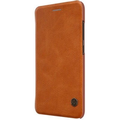 Greznais „Nillkin“ Qin sērijas ādas atvērams brūns Xiaomi Mi 6 maciņš / Vacins.lv