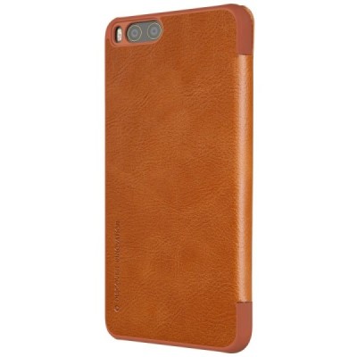 Greznais „Nillkin“ Qin sērijas ādas atvērams brūns Xiaomi Mi 6 maciņš / Vacins.lv