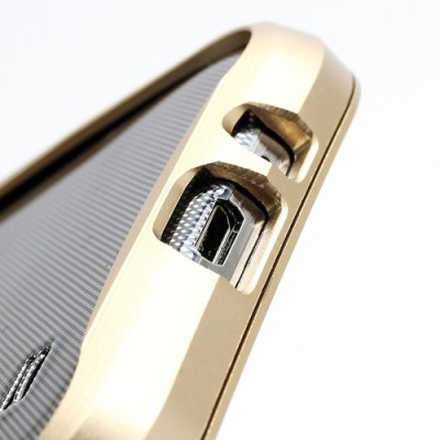 „Triobump“ aukso spalvos Samsung Galaxy S4 rėmelis (bamperis) / Priedai.lt