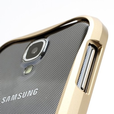 „Triobump“ aukso spalvos Samsung Galaxy S4 rėmelis (bamperis) / Priedai.lt