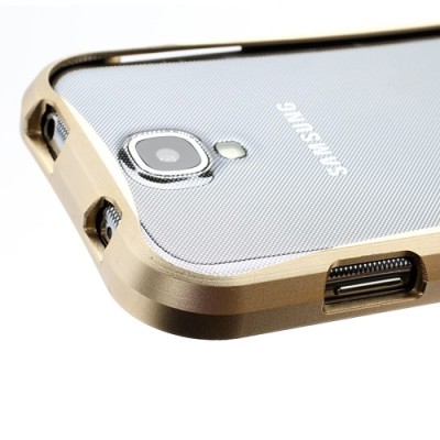 „Triobump“ aukso spalvos Samsung Galaxy S4 rėmelis (bamperis) / Priedai.lt