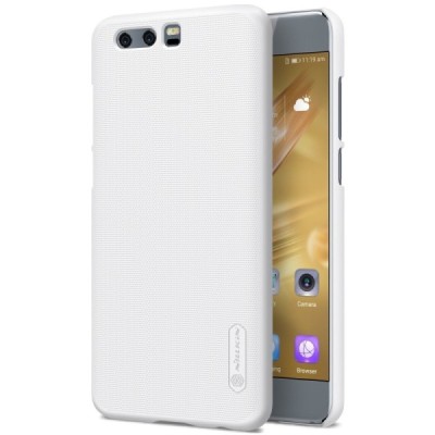 Huawei Honor 9 (Honor 9 Prmium) Nillkin Frosted Shield balts plastmasas apvalks + ekrāna aizsargplēve / Vacins.lv