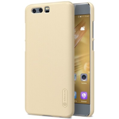 Huawei Honor 9 (Honor 9 Prmium) Nillkin Frosted Shield zelta plastmasas apvalks + ekrāna aizsargplēve / Vacins.lv