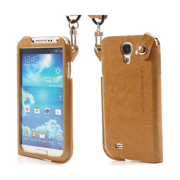 „Kashidun“ apvalks, ieliktņa - brūns (Galaxy S4)