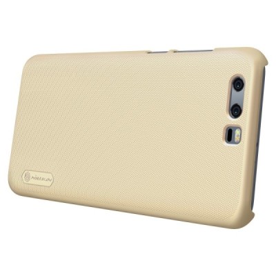 Huawei Honor 9 (Honor 9 Prmium) Nillkin Frosted Shield zelta plastmasas apvalks + ekrāna aizsargplēve / Vacins.lv
