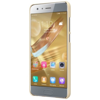 Huawei Honor 9 (Honor 9 Prmium) Nillkin Frosted Shield zelta plastmasas apvalks + ekrāna aizsargplēve / Vacins.lv
