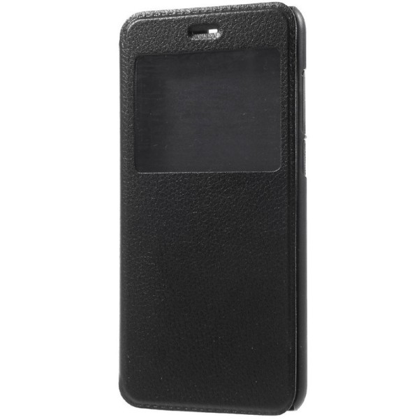 „View Window“ atvēramais ādas maciņš - melns (Honor 9)