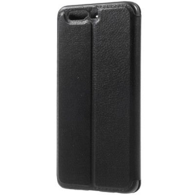 Huawei Honor 9 (Honor 9 Premium) melns atvēramais „View Window“ ādas maciņš / Vacins.lv