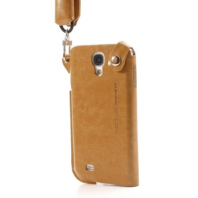„Kashidun“ brūns ādas Samsung Galaxy S4 apvalks, ieliktņa / Vacins.lv