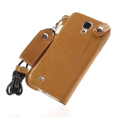 „Kashidun“ brūns ādas Samsung Galaxy S4 apvalks, ieliktņa / Vacins.lv