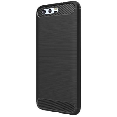 Huawei Honor 9 (Honor 9 Premium) „Carbon“ cieta silikona (TPU) melns apvalks / vacins.lv