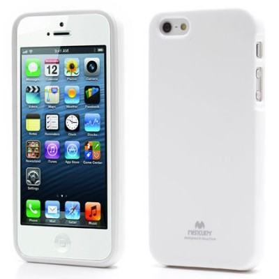 „Mercury“ Color kieto silikono (TPU) baltas Apple iPhone SE (5, 5s) dėklas (dėkliukas) / Priedai.lt